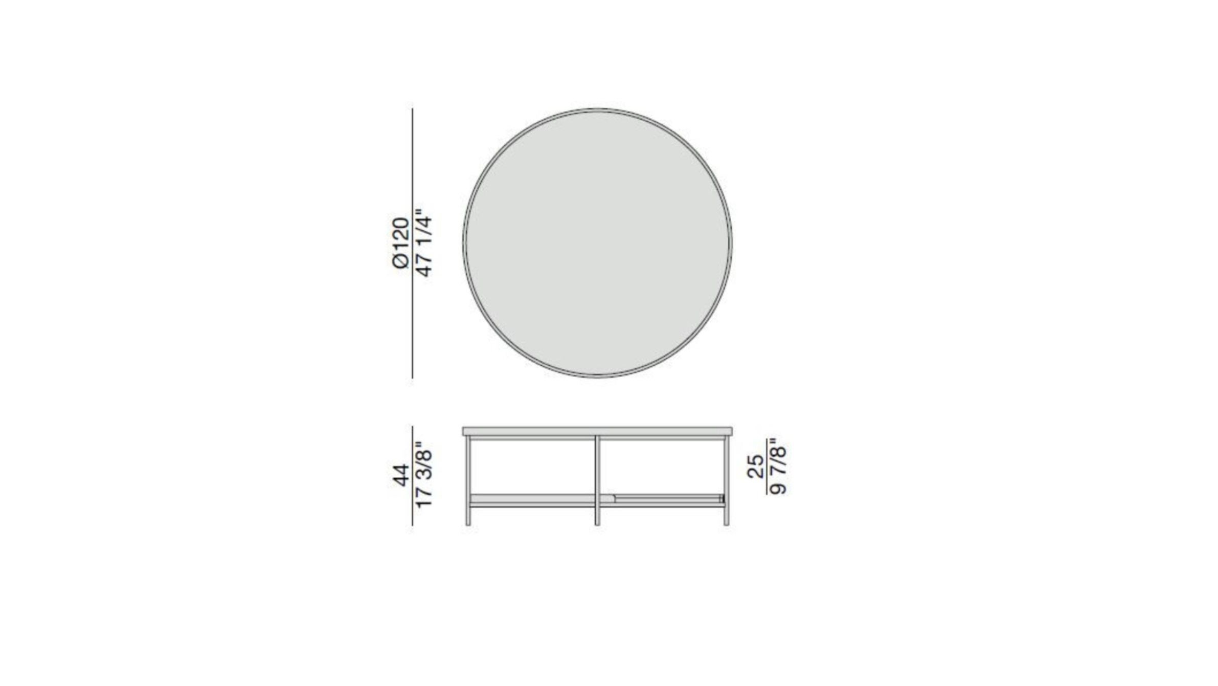 Круглый деревянный журнальный столик Porada ARCH-00003506 - Вид №2