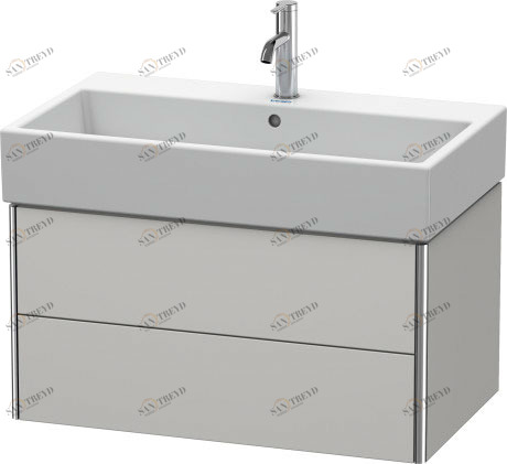 XS419503939 XSquare Тумбочка подвесная Скандинавский белый шелковисто-матовый лак Duravit