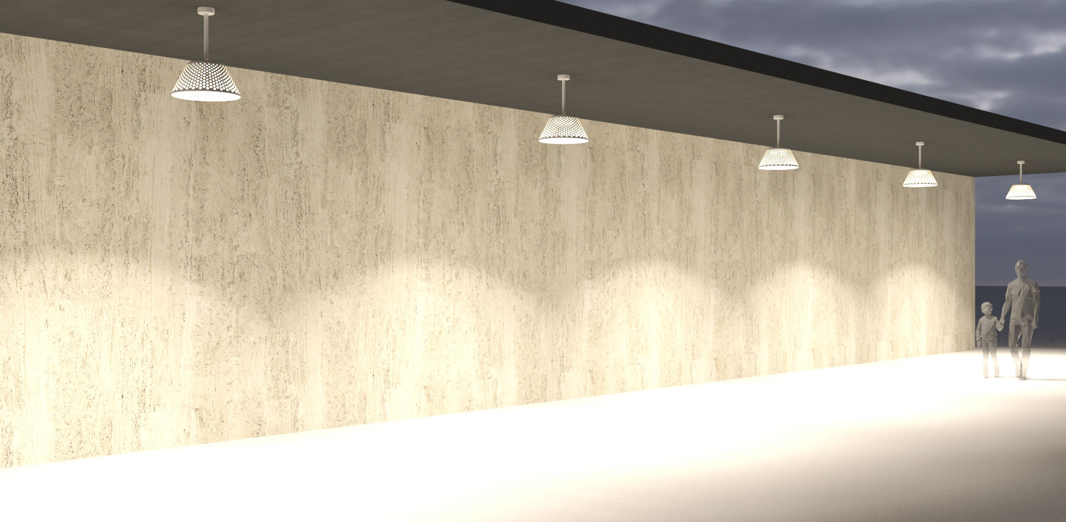 3270666 Потолочный светильник Platek MESH XL Soffitto  MESH XL H. 635 mm - LED 4000K 75°  - Вид №11