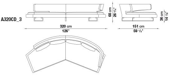 B&B Italia Угловой диван в ткани Arne sun-id-1349091 - Вид №8