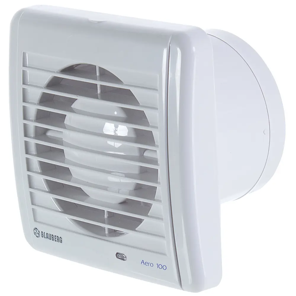 Вентилятор осевой вытяжной Blauberg D100 мм 38 дБ 102 м³/ч обратный клапан цвет белый STLM-2047547