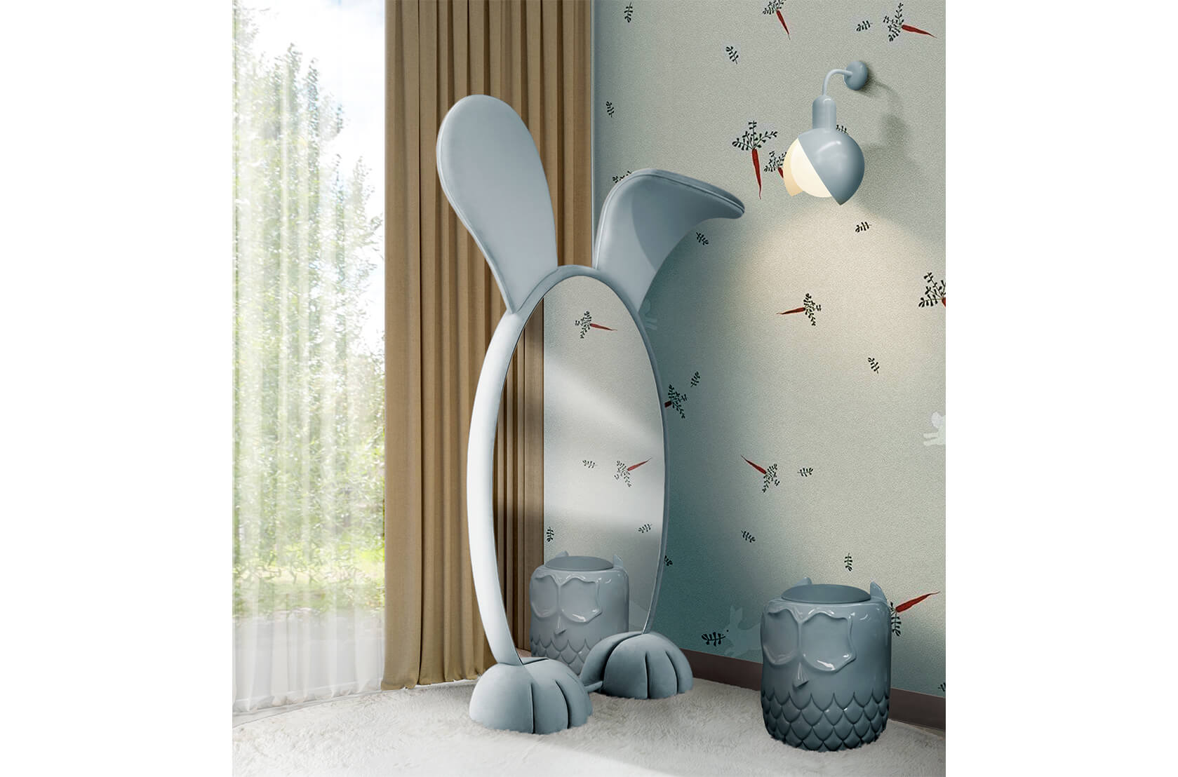 CIST385 Зеркала для детской Кролик Circu  - Вид №15