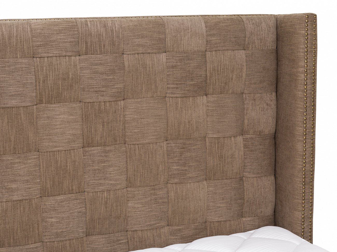 Кровать двуспальная 180х200 из велюра коричневая Quadro KELLY LOUNGE ДИЗАЙНЕРСКИЕ 045502 Коричневый  - Вид №3