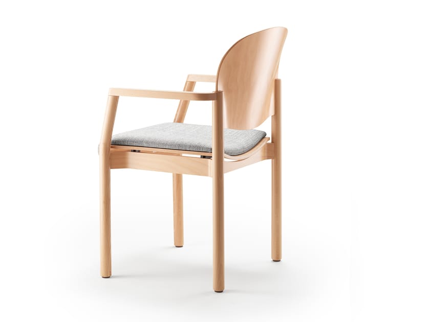 Мягкий штабелируемый стул с подлокотниками SCHNEEWEISS interior Елена ARCH-00050810