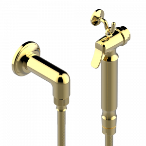 G08-5840/7 Душ гигиенический: 1.25 м шланг, крючок, вывод для душа и лейка с клапаном (возможны только следующие покрытия A02, B01,C01, D03, E02, F01, G01,G02) Thg-paris Pompadour Золото