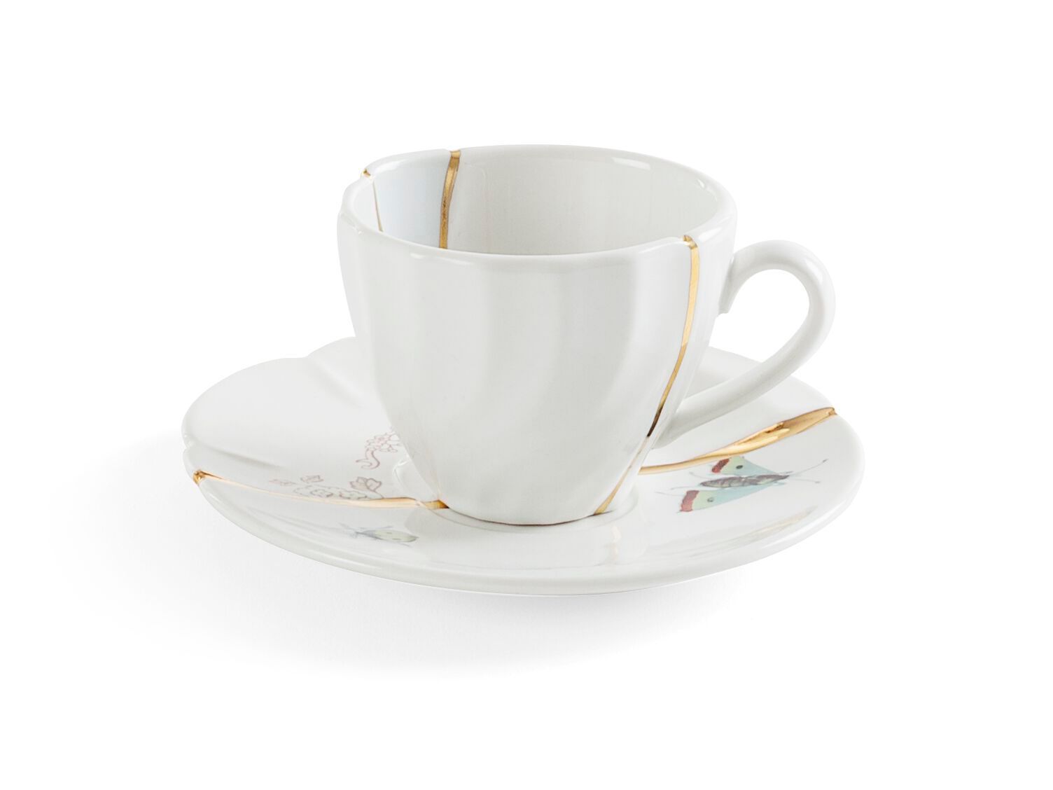 Фарфоровая кофейная чашка с блюдцем In Stock Seletti ARCH-00035239 - Вид №2