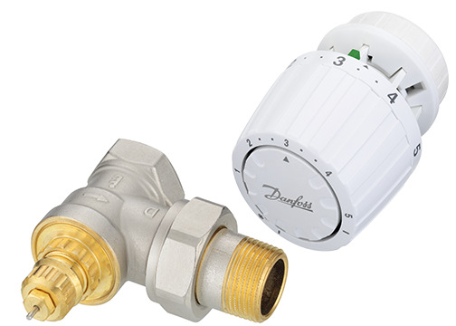 Danfoss Комплект RTR-G/RTR 7090 для однотрубной системы отопления RTR-G Ду15уг и RTR7090 комп-т терморег-р 013G2183  - Вид №2