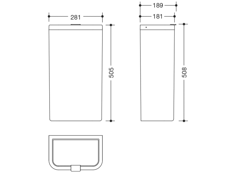 477.05B20299 корзина для бумаг HEWI Neuheiten SAN  - Вид №5