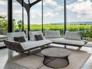 Gobbo Salotti Модульный диван на санках из ткани