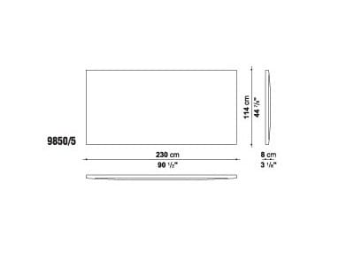 Двуспальная кровать из ткани с высоким изголовьем Maxalto Filemone ARCH-00126408 - Вид №8