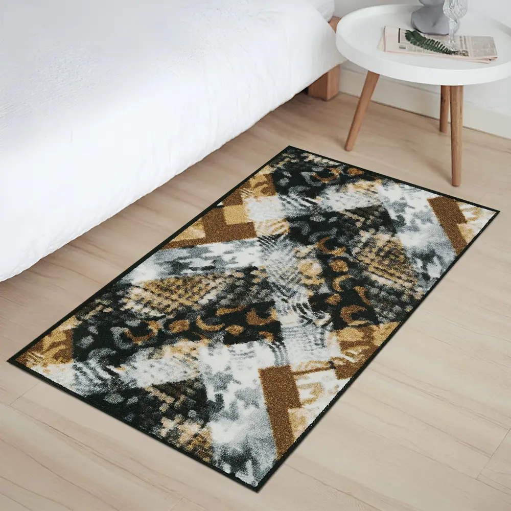 Коврик декоративный нейлон Кристалл 80x200 см цвет коричневый CTIM STLM-2205965 - Вид №5