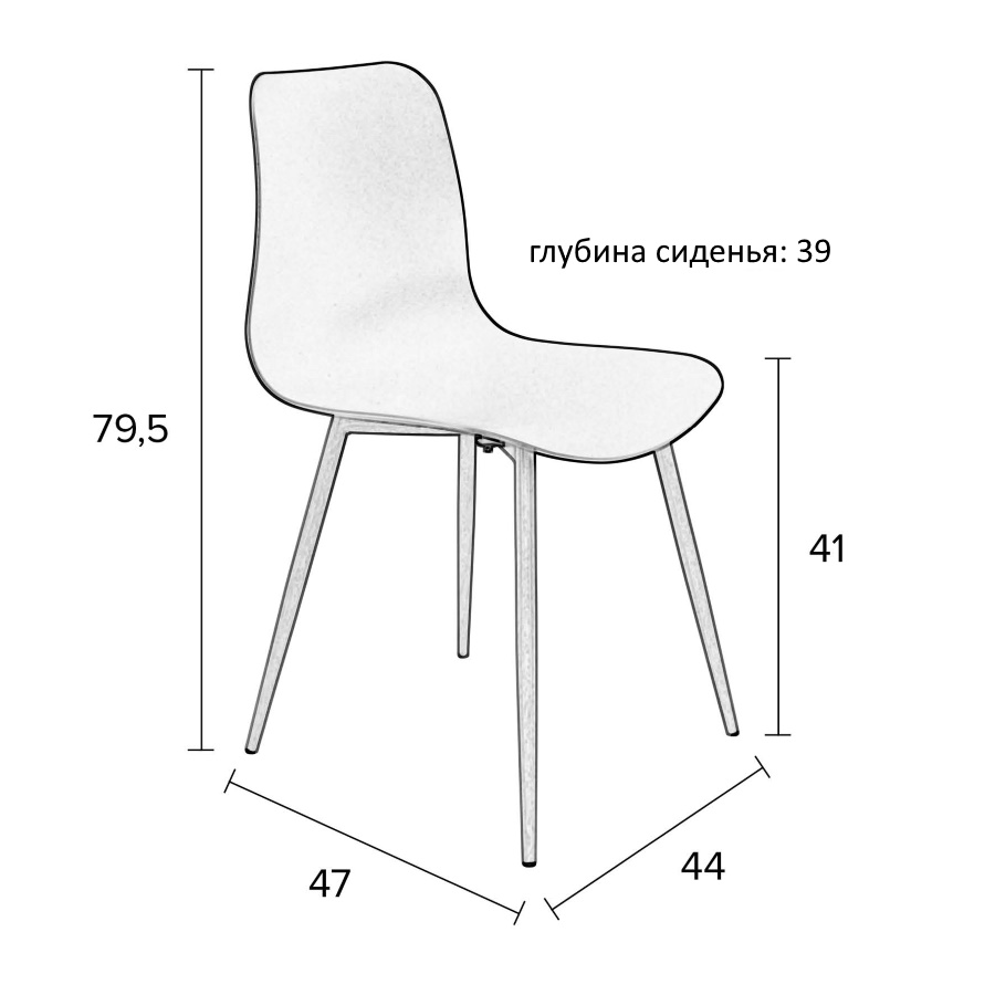 Стул Leon зеленый White Label Living 1100307 - Вид №11