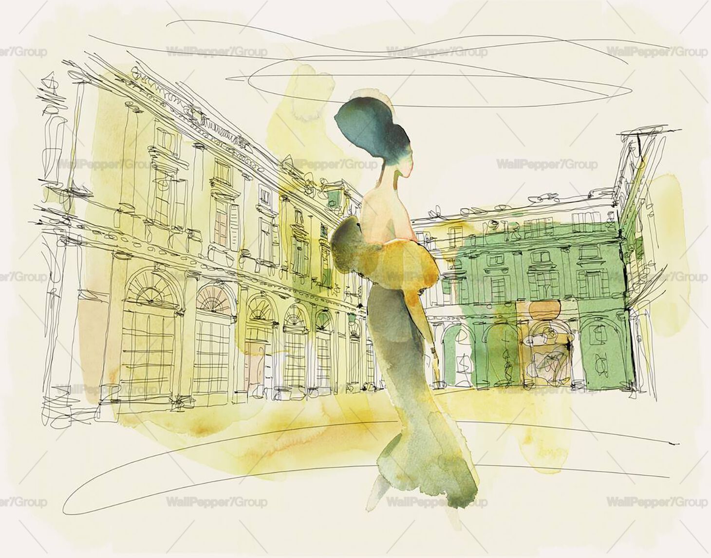 Carta da parati multicolor, PVC free, eco-friendly, lavabile WallPepper нюансы ARCH-00124260 - Вид №2