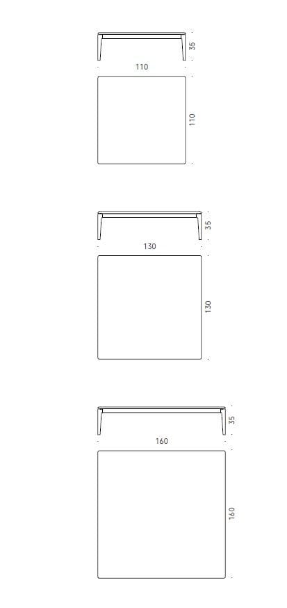Квадратный низкий журнальный столик из дуба DE PADOVA Moon ARCH-00041947 - Вид №3