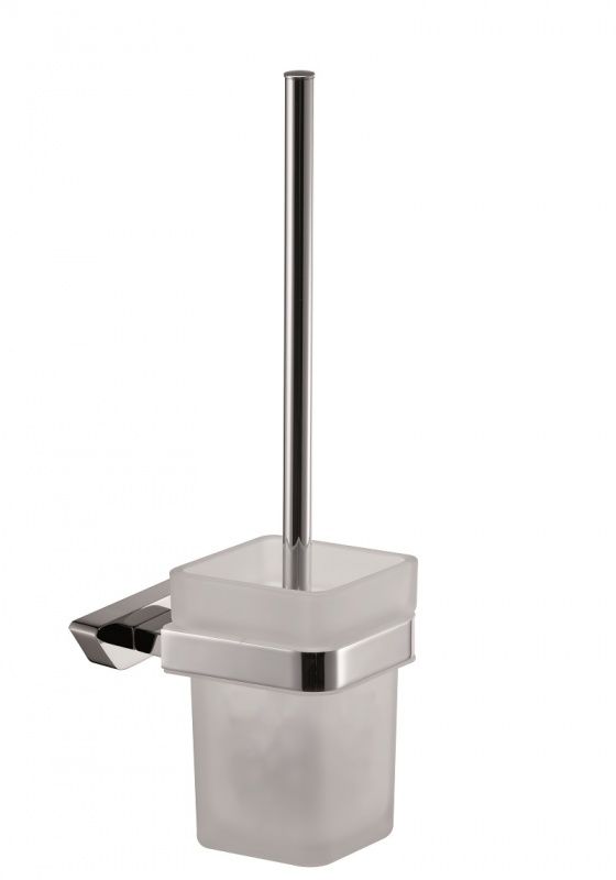 H6400/10CR Sanibano Rock, настенный стеклянный ёрш, цвет хром