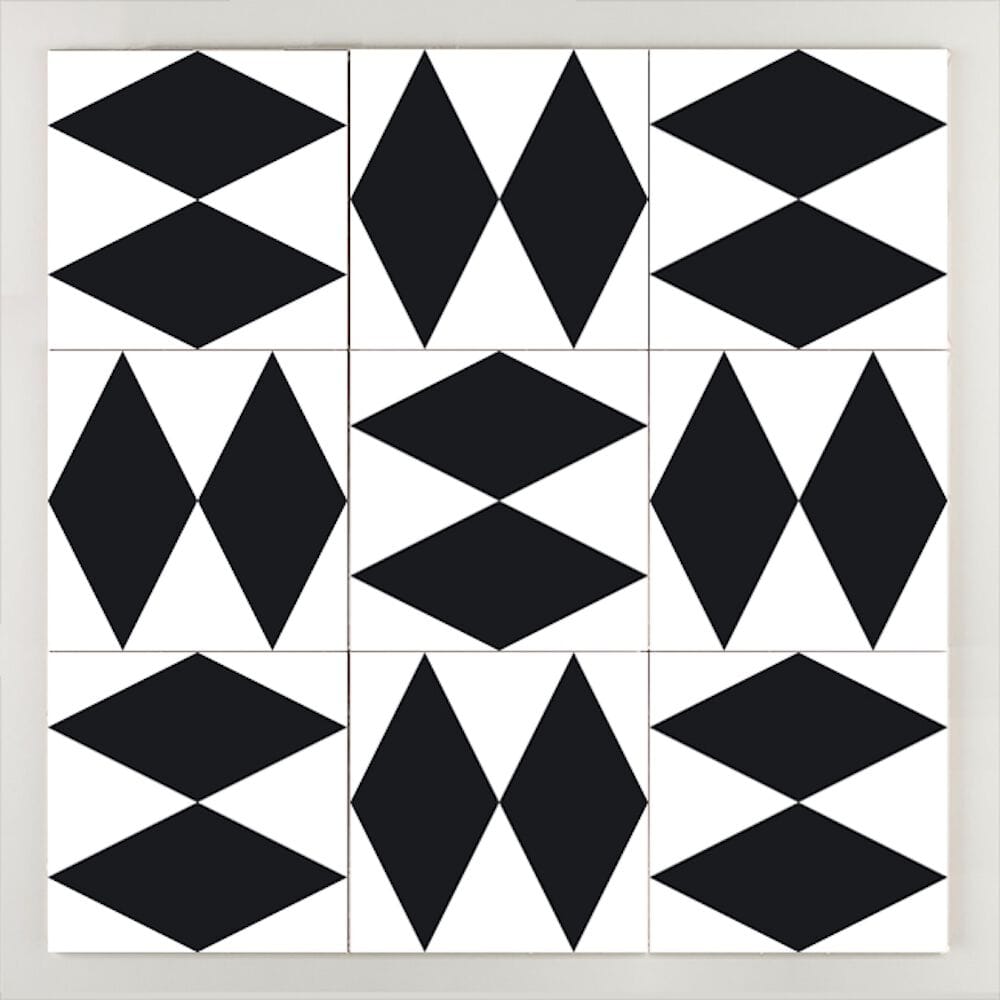 Пол / покрытие ручной работы La Riggiola черный и белый ARCH-00079194 - Вид №1