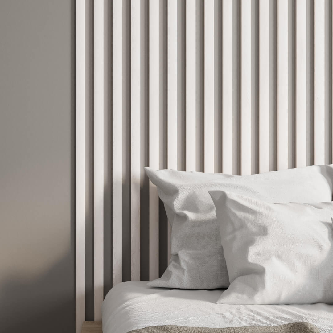 Интерьерная рейка МДФ Stella Бриона Light Ясень Айвори 16*40*2700 (уп.8шт.) STSR-811 - Вид №1