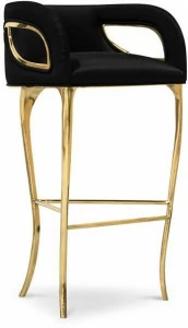 KOKET Табурет из ткани со спинкой Chandra