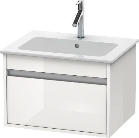 KT641800909 Тумбочка подвесная Ketho #KT6418 600 x 475 мм Светло-голубой матовый декор Duravit - Вид №2