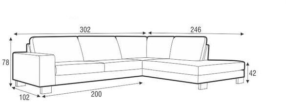 Sits 5-местный угловой диван из ткани Quattro sun-id-1453558 - Вид №3
