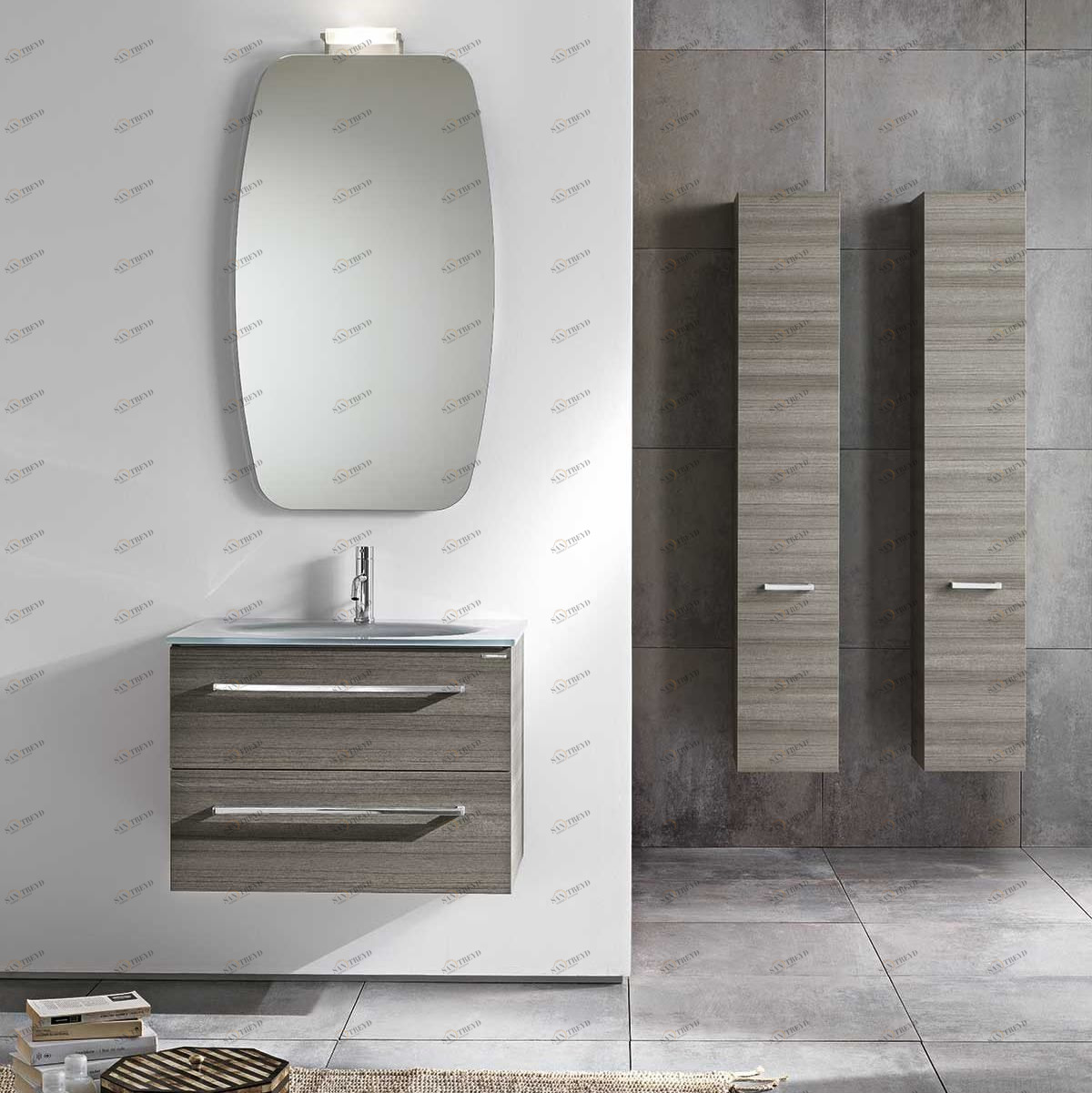 JUST4 Комплект мебели cm 74+30+30 Berloni Bagno 43265