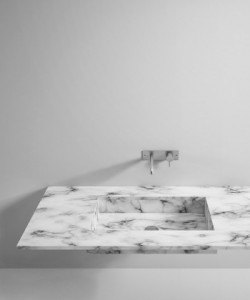 Rexa Design Столешница из мрамора с прямоугольной раковиной REXA-ST111