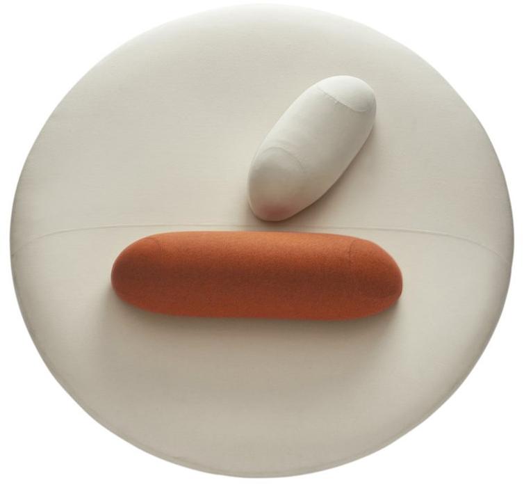 Segis Круглая скамья из ткани с огнестойкой набивкой sun-id-1405779 - Вид №2