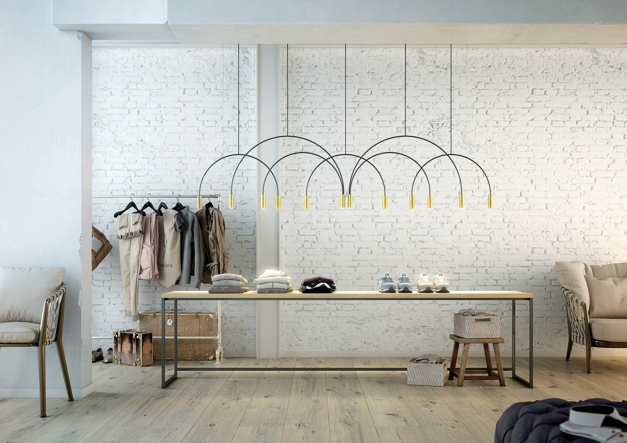 Алюминиевая светодиодная люстра Estiluz Volta ARCH-00046292 - Вид №3