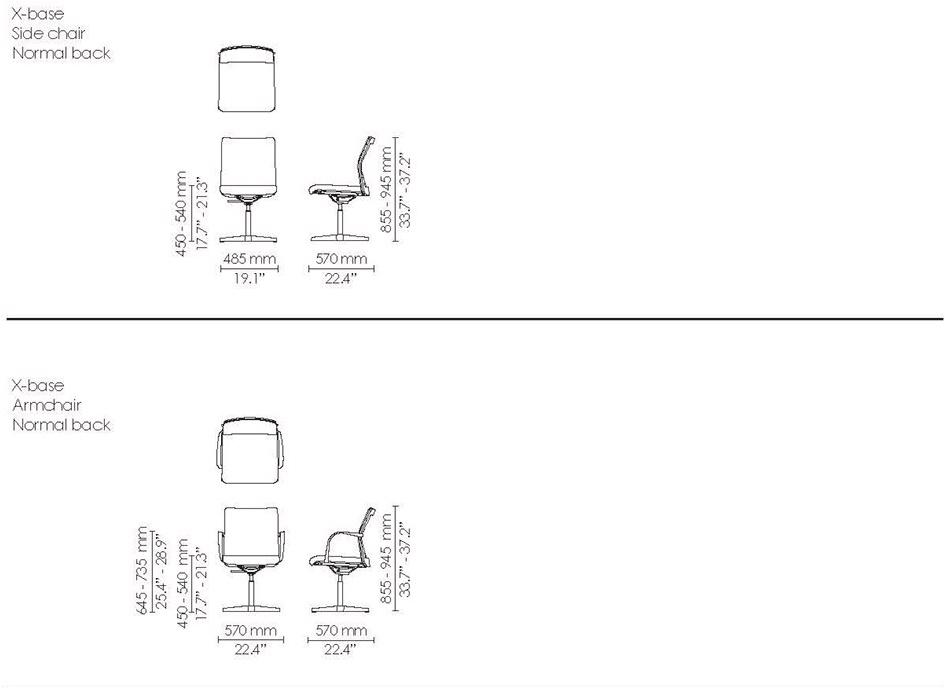 Howe Рабочий стул из кожи с 4-мя спицами и подлокотниками Mn1 sun-id-1444893 - Вид №3