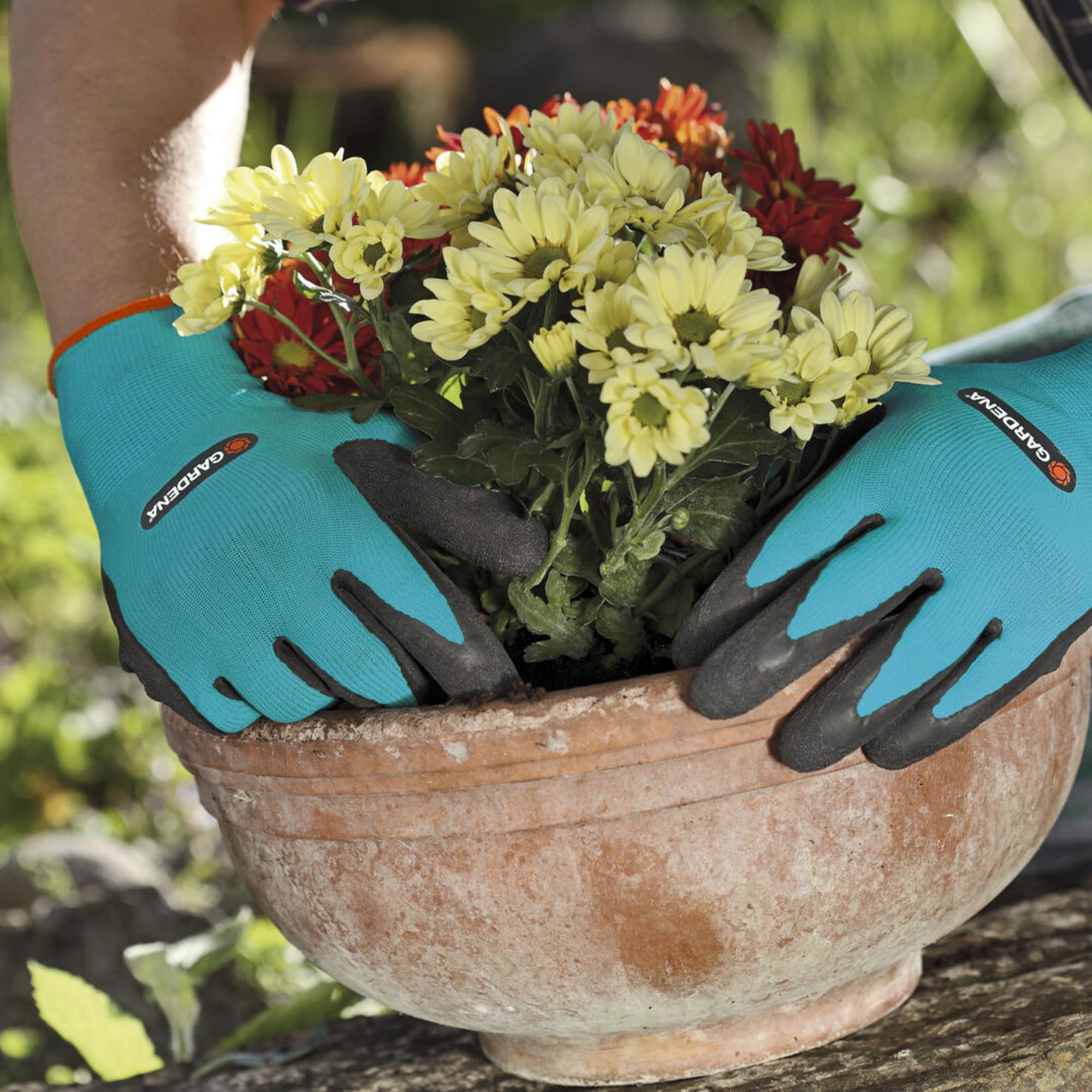 88737493 Перчатки нейлоновые с латексом Gardena размер 8 Santreyd 