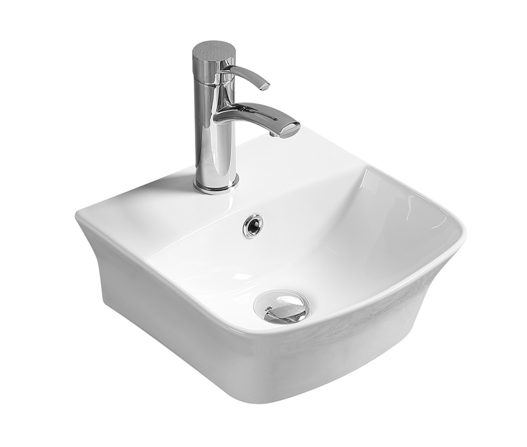 SL-2006 Раковина керамическая накладная с переливом LAB.Space 