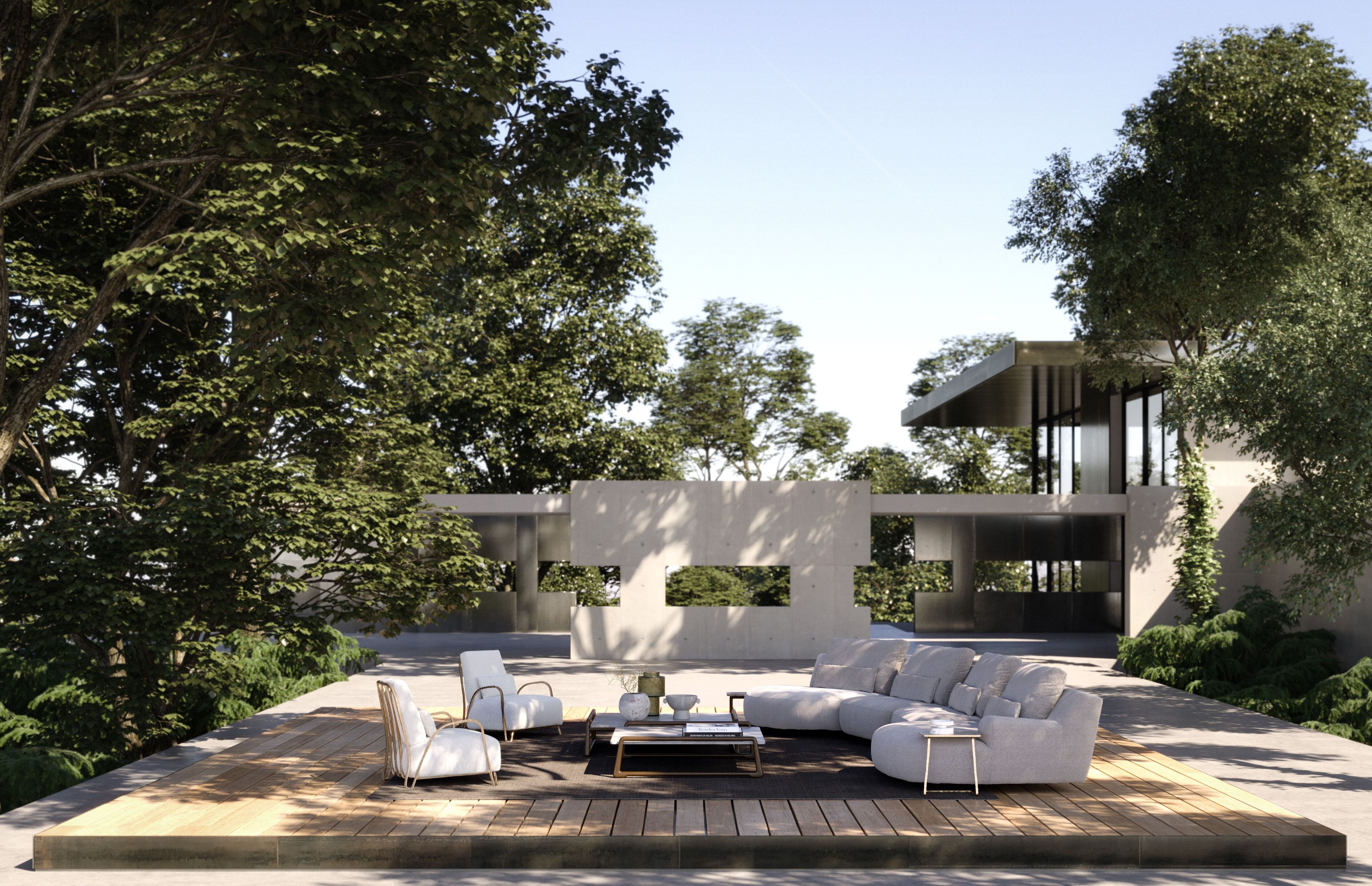 Ткань сад кровать Exteta Moonlight ARCH-00117879 - Вид №20