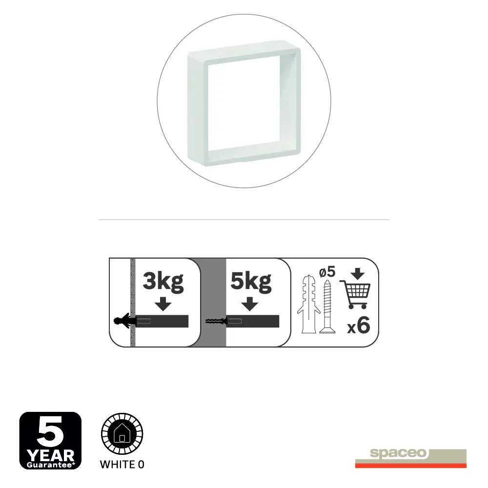Spaceo: Набор из трёх эко-полок для интерьера 20x20/24x24/28x28 см 82877490 STLM-1091665 - Вид №8
