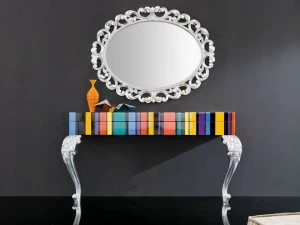 Modenese Gastone Прямоугольная лакированная консоль Minimal baroque 42601