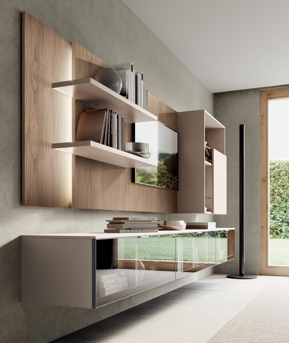 Деревянная секционная оборудованная стена Febal Casa DICIOTTO ARCH-00042839 - Вид №16