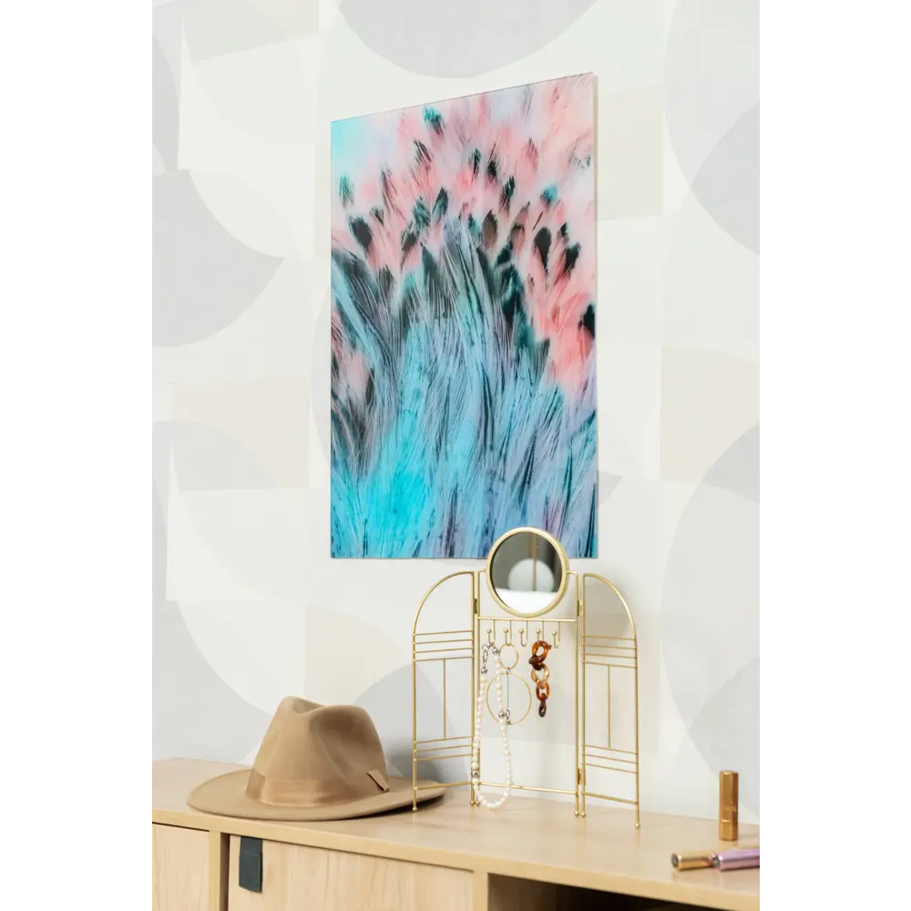 Картина на стекле «Перышко» 40x60 см цвет розовый 82977325 STLM-2200223 ARTABOSKO  - Вид №5