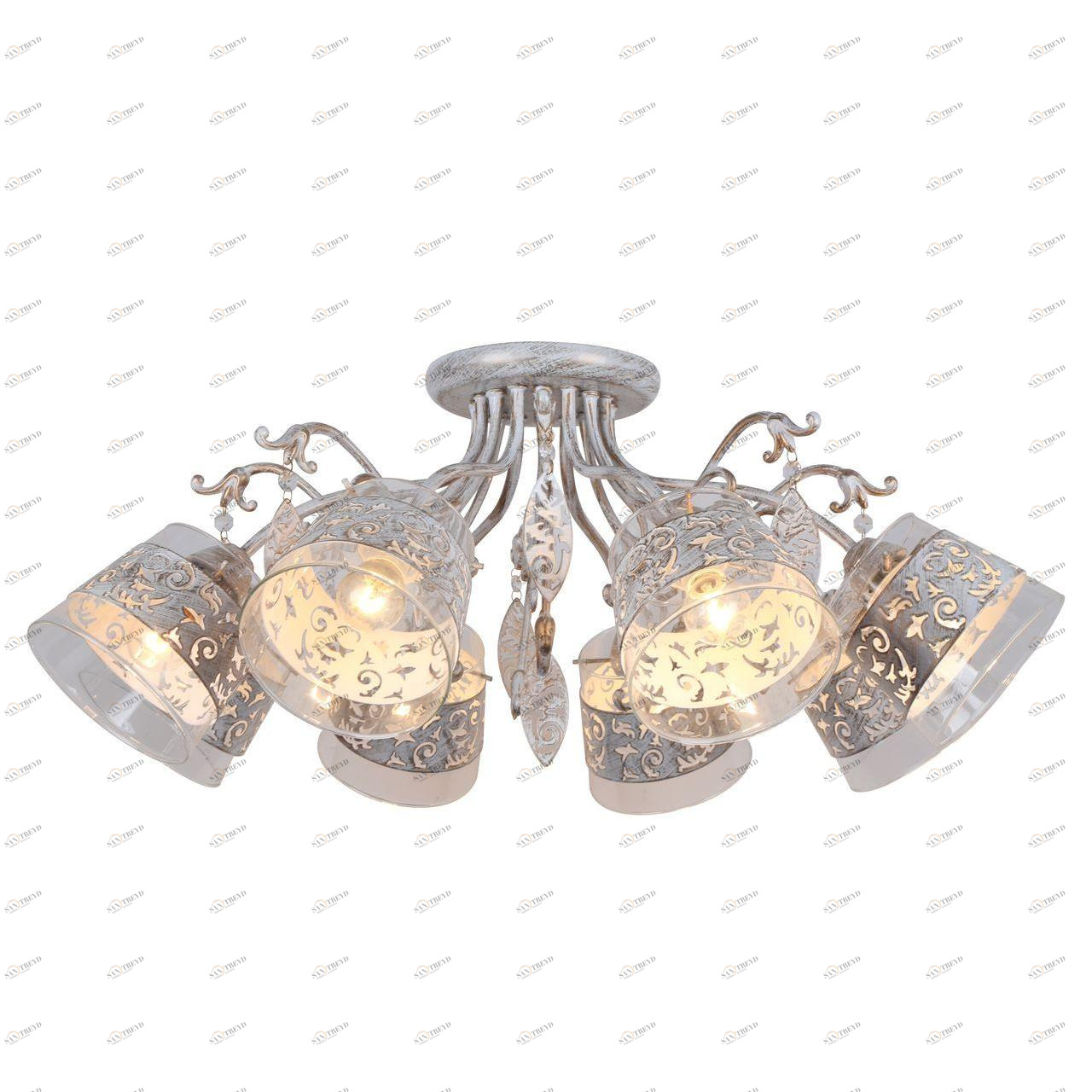 Потолочная люстра Arte Lamp Calice A9081PL-8WG ARTE LAMP ДИЗАЙНЕРСКИЕ, CALICE 109034 Белый 