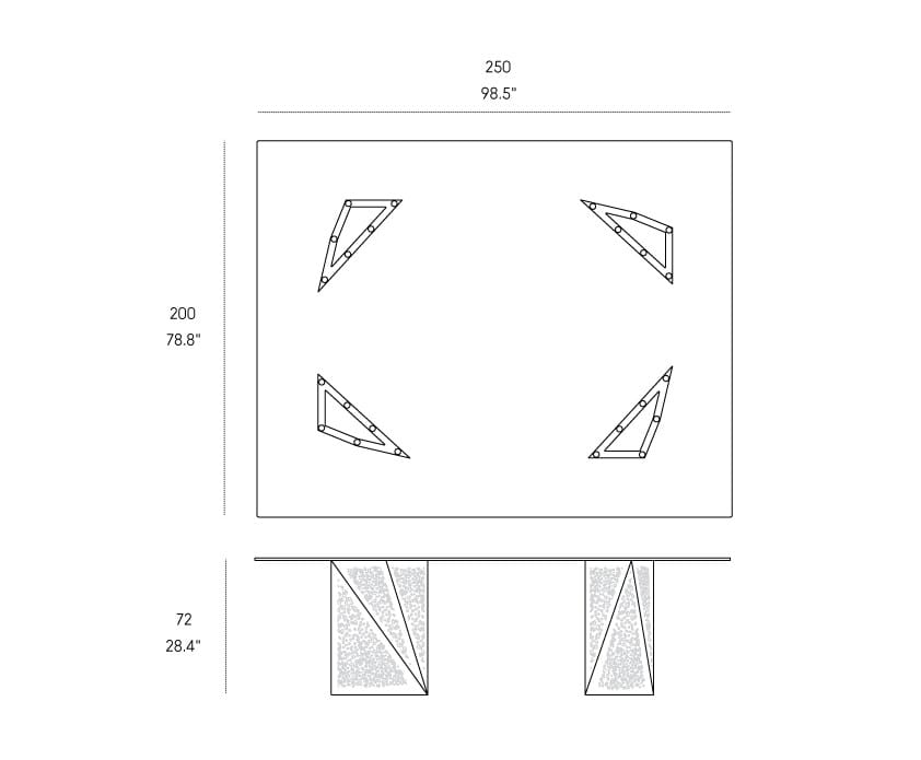 Прямоугольный стол Casamania & Horm Riddled ARCH-00067792 - Вид №5