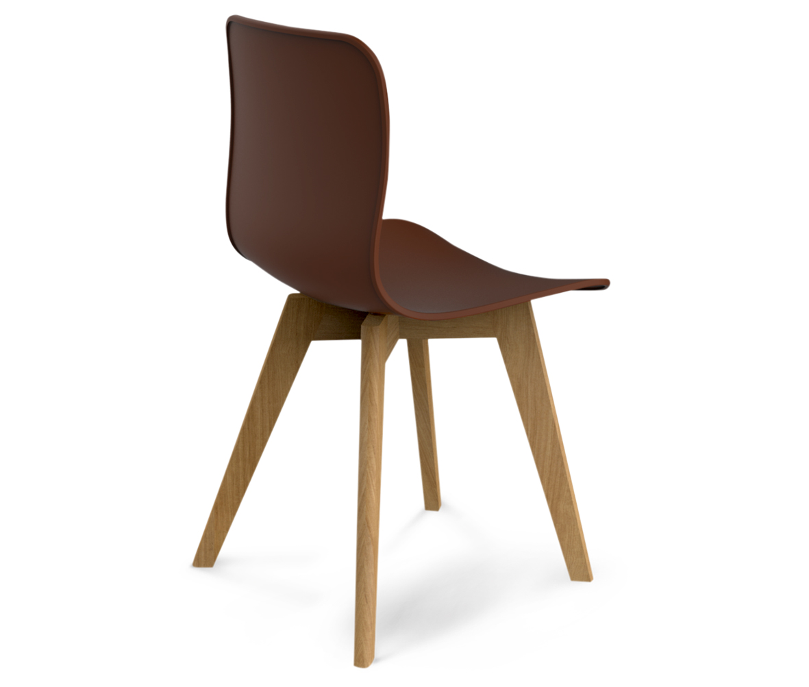 Стул DSW коричневый S42 (eames style) SHEFFILTON EAMES STYLE 015605 Коричневый  - Вид №2