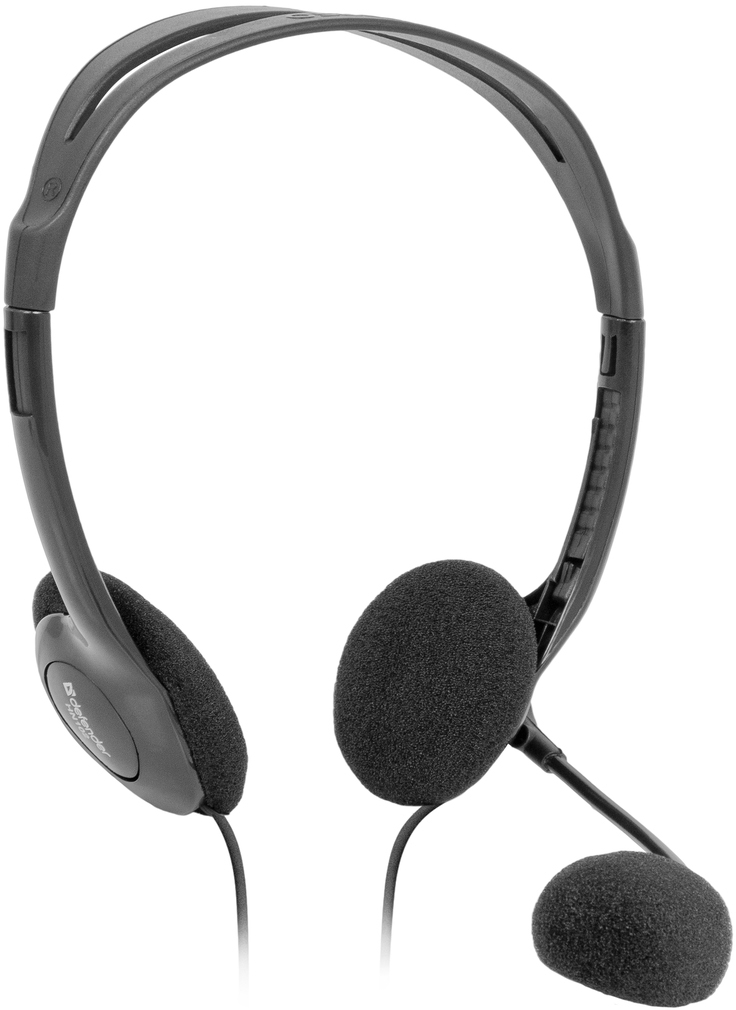 63102 компьютерная гарнитура aura 102 черный, кабель 1,8 м Defender Santreyd 
