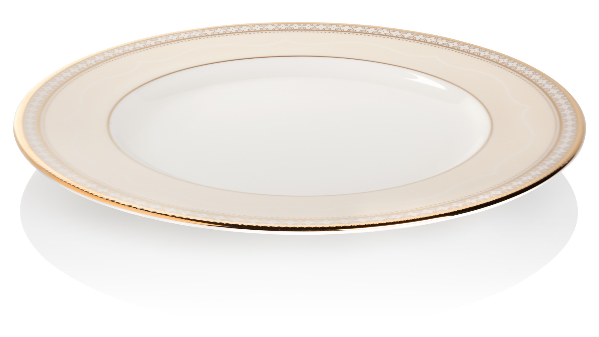 10647525 Noritake Сервиз столовый Noritake "Трефолио,золотой кант" на 6 персон 25 предметов Фарфор костяной  - Вид №9