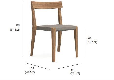 RODA Садовый стул из тика Teka sun-id-1476129 - Вид №5