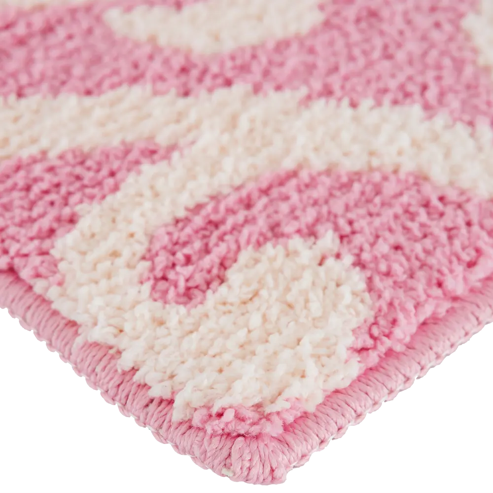 Коврик для туалета Mr Penguin Узоры, 40х50 см, микрофибра, цвет розовый STLM-2053938 - Вид №1