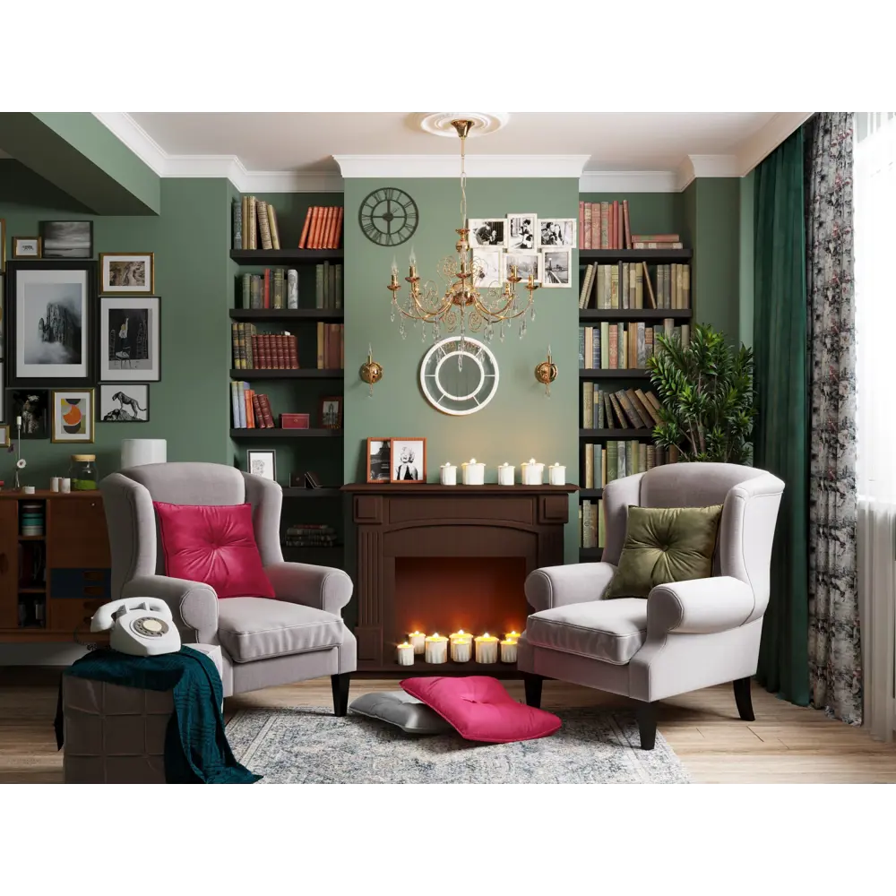 Подушка Бархат 43х43 см красная LINEN WAY STLM-2141246 - Вид №3