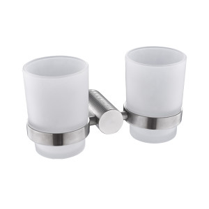 GFmark - Стакан + стакан с креплением к стене, из нержавеющей стали с резным креплением, код: 81160