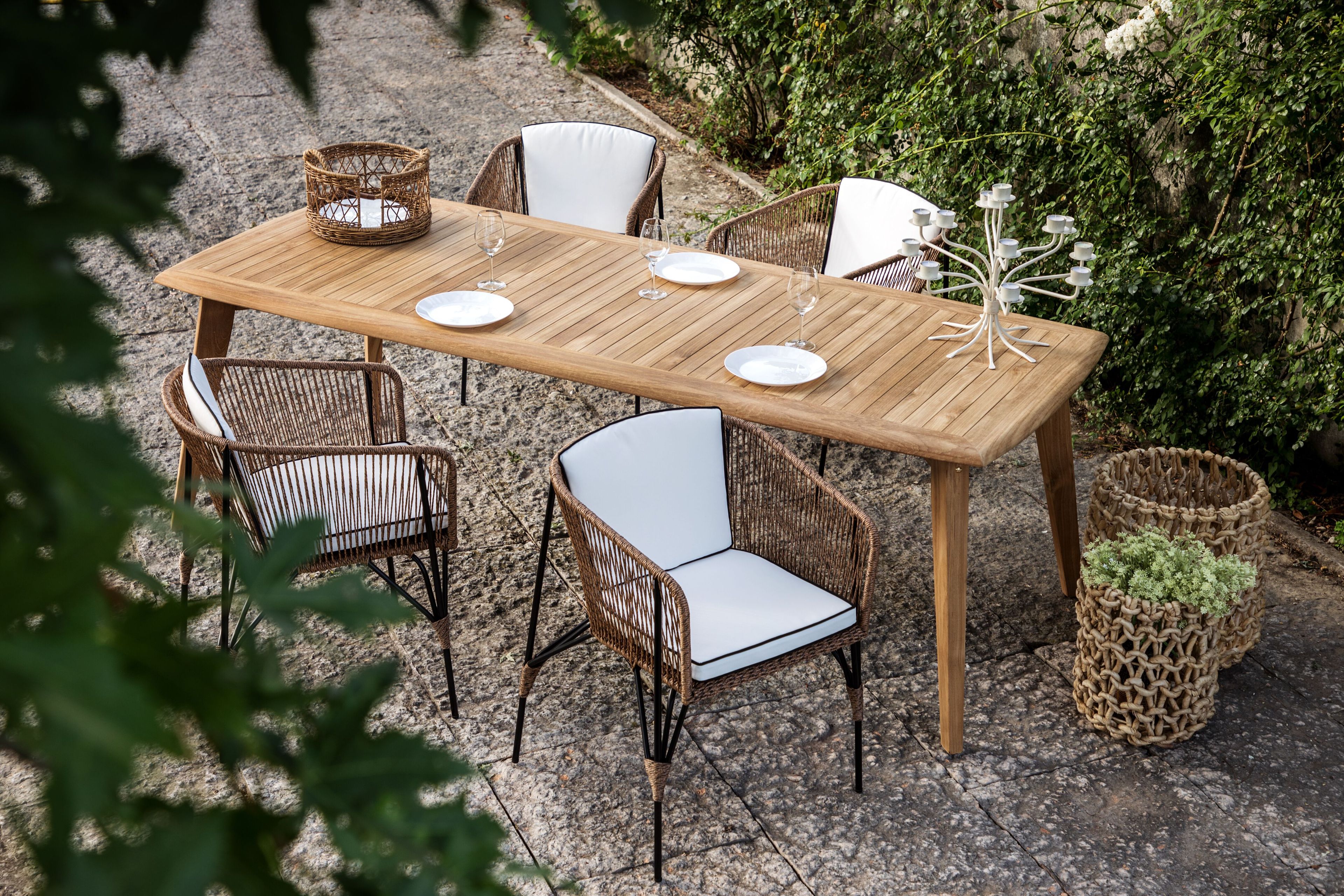 Прямоугольный садовый стол из тикового дерева cbdesign Continuum ARCH-00146578 - Вид №13