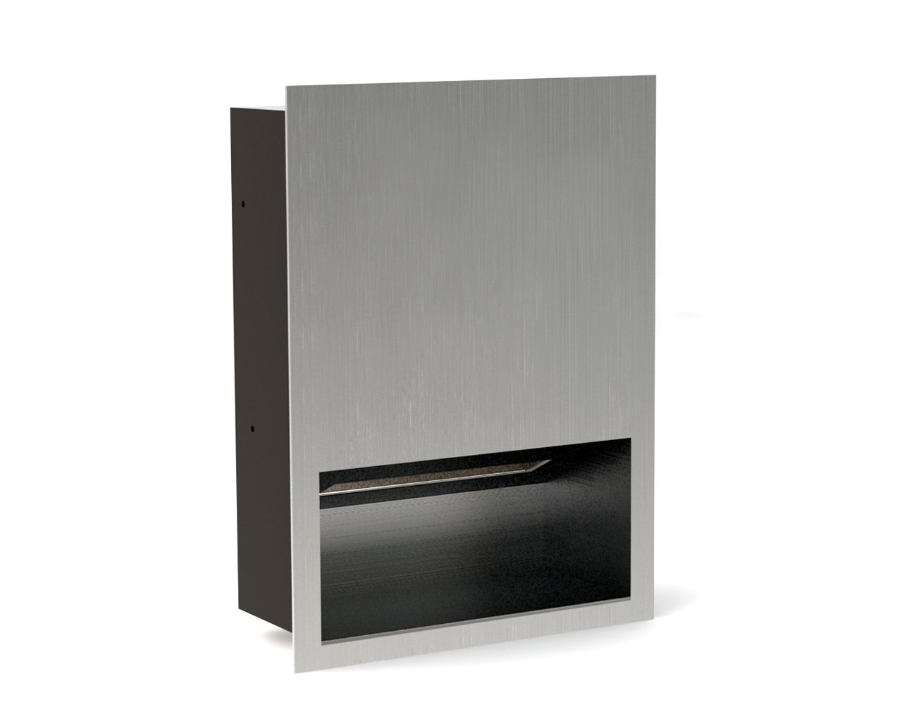 AWM160 DRAGON Встраиваемый контейнер для бумажных полотенец, матовая сталь Merida 