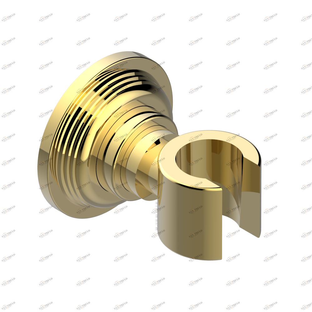 U9H-53F Кронштейн стационарный встраиваемый в стену Thg-paris West coast с ручками-рукоятками с белым ониксом Покрытие PVD золотистый цвет U9H 53F CAT.F