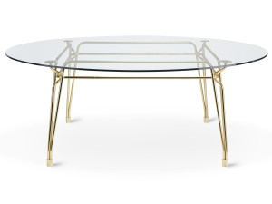 Круглый стеклянный обеденный стол