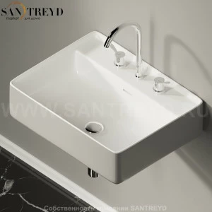 ACER0705P3RZL Подвесная раковина настенная прямоугольная Agape  серая